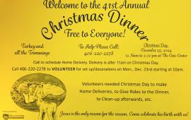 Christmas Dinner Flyer