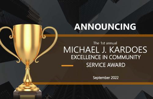 2022 Michael J. Kardoes Excellence in Community Service Award