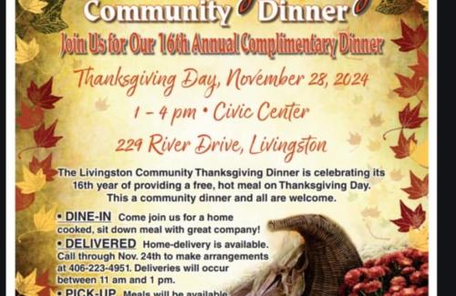 Community Thanksgiving Dinner information