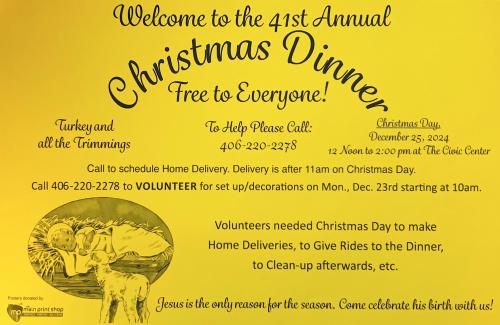 Christmas Dinner Flyer