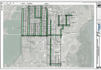 Green Acres Sewer Map