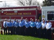 Firefighers in front of Firetruck