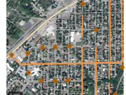 Project area, traffic control plan