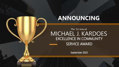 2022 Michael J. Kardoes Excellence in Community Service Award