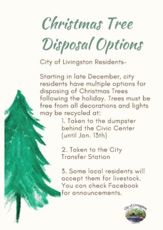 2022 Christmas Tree Disposal Options