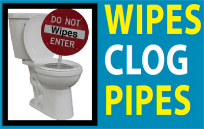 Wipes clog pipes