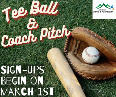 Ball and Glove - Tee Ball and Coach Pitch Signups begin March 1