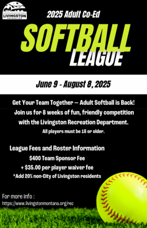 Adult Coed Softball Flyer