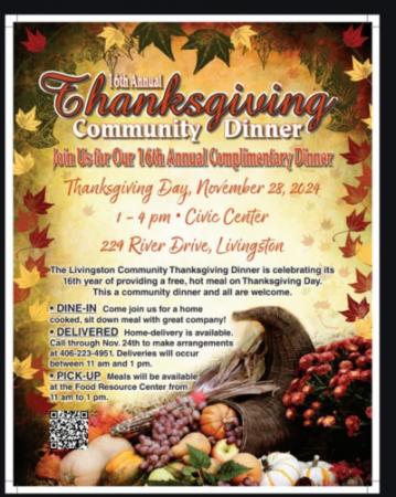 Community Thanksgiving Dinner information