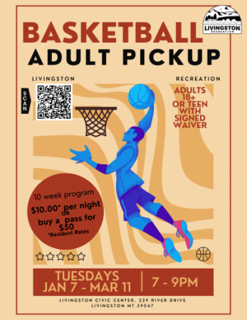2025 Adult Basketball Flyer