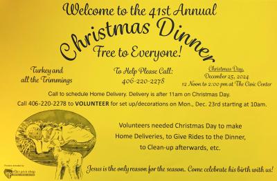 Christmas Dinner Flyer