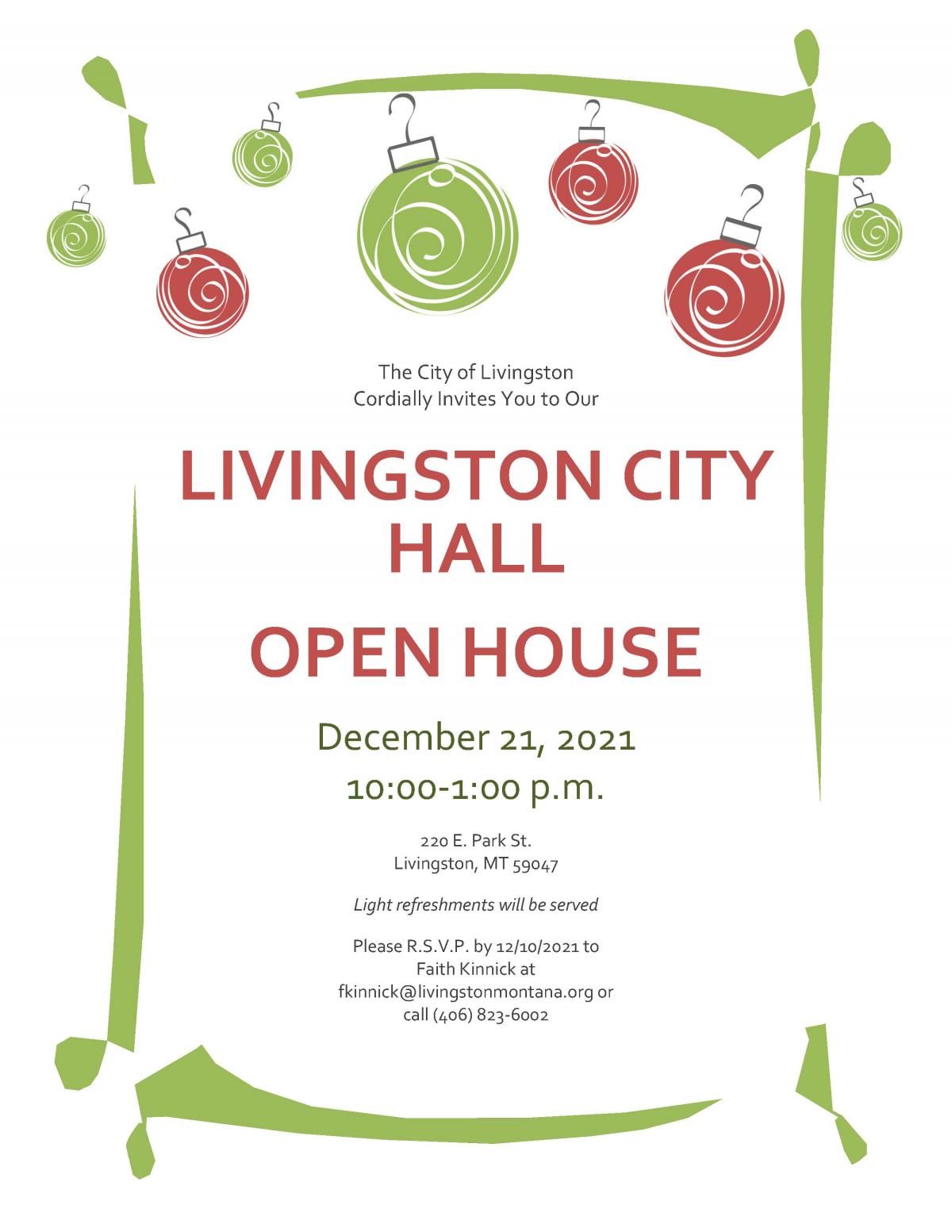 City Hall Open House Invitation